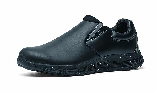 Shoes for Crews Cater II ECO Women – Stylish, Casual Slip-on Shoe, Secure fit, Slip Resistant, Water Repellent, Leather, OB E SR – for Women Black