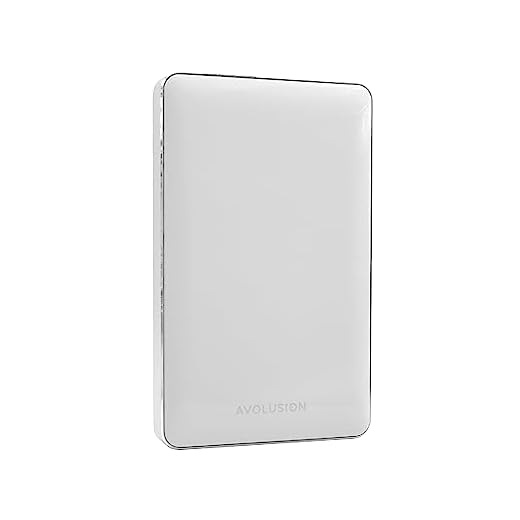 Avolusion Mini Pro-5X USB 3.0 Portable External Gaming PS4 Hard Drive - White (Pre-Formatted) - 2 Year Warranty (1TB)