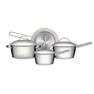 Jogo de Panelas com Fundo Triplo 4 Peça Tramontina Inox, 65650270