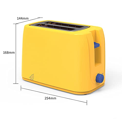Dzwyc Erweiterte Kartenschlitz Toaster Edelstahl Funktion Frühstücksmaschine automatisch faul artefakt (Color : Yellow) – Bild 3