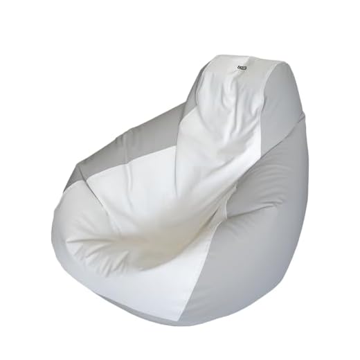 E-SeaRider Teardrop Marine Beanbag (Medium, Multi) (White/Grey, Medium)