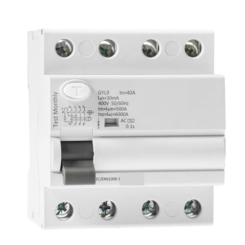 Interruptor diferencial 4P 100A 30mA para protección CA GYL9 5