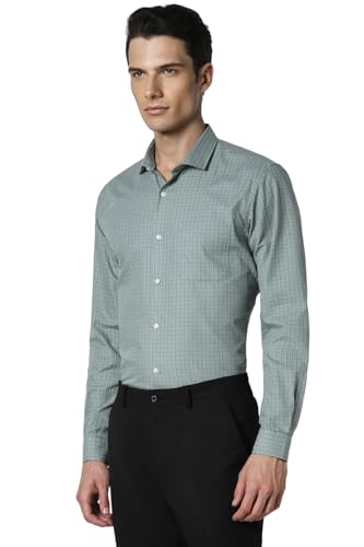 Image of Peter England Men Polycotton Solid Slim Fit Shirt