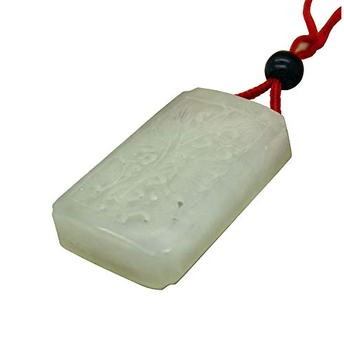 Perfume en bolsa decorativa de jade tallado chino miniatura 6