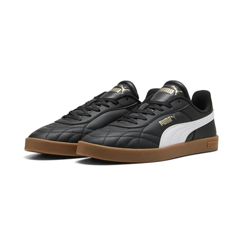 PUMA Club II Indoor-Sneaker, Unisex, Schwarz/Weiß, 10.5 UK – Ansicht 1
