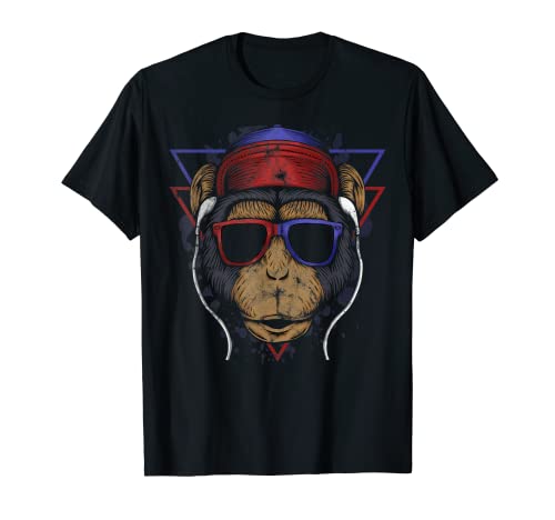Hombre DJ Gorilla - Mono de DJ con auriculares, color plateado Camiseta