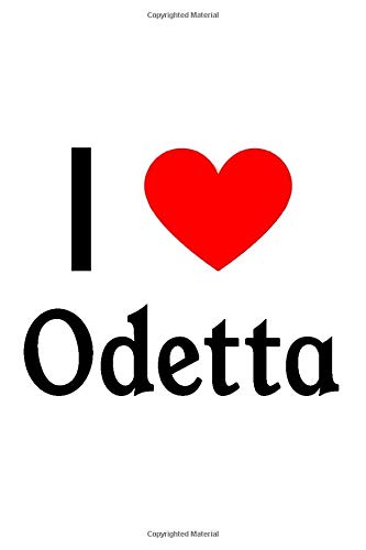 I Love Odetta: Odetta Designer Notebook