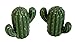 Hand-Painted Ceramic Cactus Salt and Pepper Shaker Set – Decorative Tabletop Seasoning Set for Kitchen or Dining Room – Gift-Ready Boxed Set by Dependable Industries Inc. Essentials