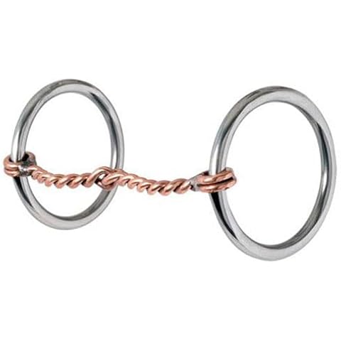 ProRider Horse 5" SS Loose Ring Twisted Wire Snaffle Horse Bit 35479B Cover