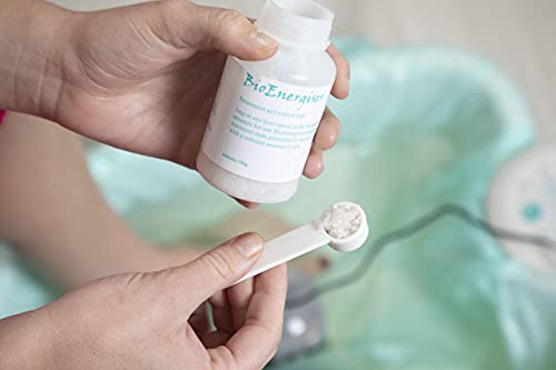 BioEnergizer Ionic Foot Detox Machine | Detox Foot w/Bath Basin to Remove Toxins | Ion Foot Spa with Sea Salt, 30 Liners & Refillable Cartridge | Ionic Foot Spa Detox for Aching Feet & Skin Hydration