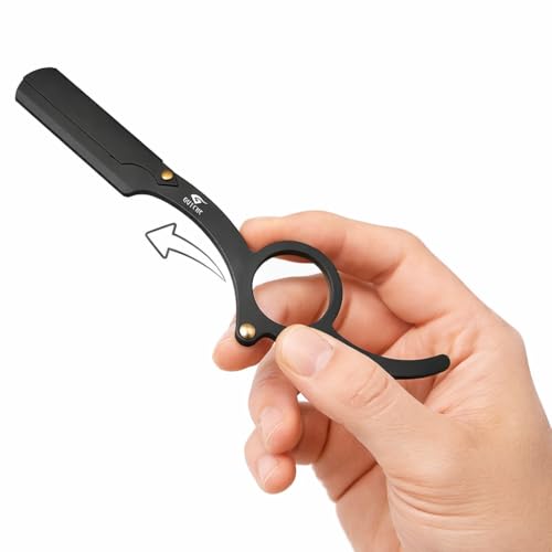 Image of Manual Shaving Barber Razor Straight Professional Hairdresser Trimming Beard Reusable Razor for Men Shaving for Face