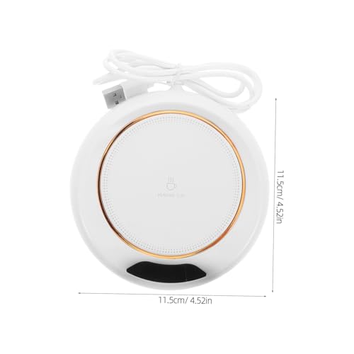 Smart Adjustable Electric Mug Warmer Temperature Control Reusable Heating Coaster for Coffee Milk and Tea Portable and Suitable for Office Desk Use