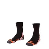 Stanno Sportsokken - Move Crew Socks - Ademend Vermogen en Enkelbescherming - Sport Sokken - Anatomisch Sokken - Ultieme Pasvorm - Links/Rechts Indicatoren - Zwart - Maat 45/48