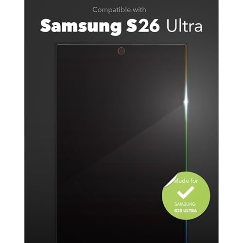 Image of Casecandy - Privacy Tempered Glass Screen Protector for Samsung S26 Ultra 5G | Privacy Tempered Glass Guard Galaxy S26 Ultra - HD /Fingerprint Working /9H Hardness