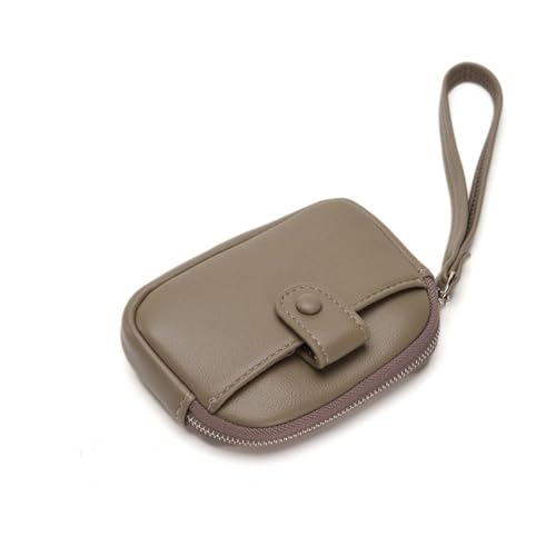 Small Item Bag, PU Leather Small Womens Wallet, Mini Portable Wallet with Wrist Lanyard, Compact Zipper Coin Purse Pocket Card Holder2