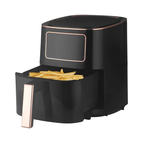 Kochmaster FrymaxX AirFryer XXL Heißluftfritteuse 5,5 L Digitales Touchscreen (Rose Gold), Turbo Blaze – Bild 4