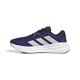 adidas Galaxy 7 Running Shoes, Zapatillas Hombre, Azul Oscuro Plateado con Rojo Lucid, 41 1/3 EU
