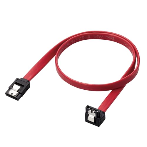 Cable SATA Elecom L tipo superior 50 cm 6Gbps rojo