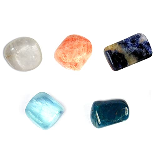 Image of Reiki Crystal Products Certified Natural Crystal Tumble Stone Kit | Multiple Crystal Stone Sets for Meditation, Reiki, Chakra & Spiritual Practices