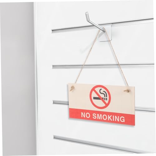 FIXOSHEE 2 piezas Señales de Madera Prohibido Fumar para Interior y Exterior Cartel Decorativo Claro con Instalación Fácil para Negocios y Espacios Públicos