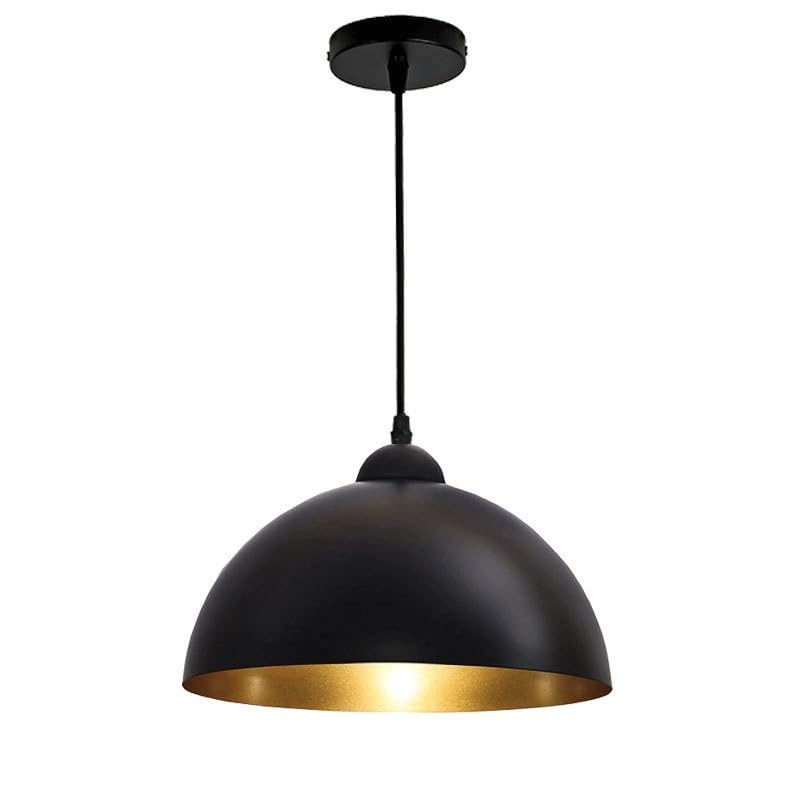 Lustre de cuisine rétro noir et lampe de chevet suspendue pour ambiance café