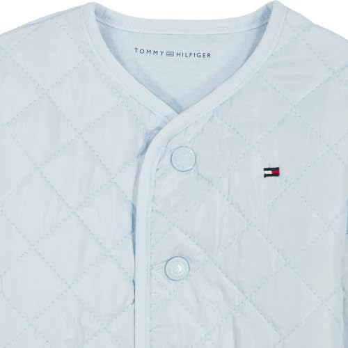 Tommy Hilfiger Baby Boys' 3-Piece Set, Zip-Up Jacket, Knit T-Shirt, Jogger Sweatpant, Skyway/Bright White, 18 Months - image 2