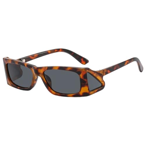Lunettes de soleil pour cyclisme et outdoor, style punk gris léopard