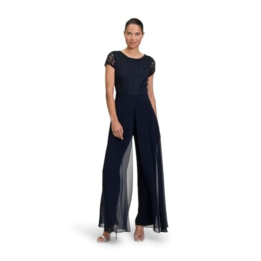 Vera Mont Damen Combinaison Manches Courtes Night Sky 42