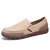 Generisch Men's Casual Shoes Trainers Breathable Canvas Shoes Soft Non-Slip Canvas Shoes Minimalist Fabric Shoes Lightweight Slip On Flat Sole Outdoor Shoes Plain Men's Shoes, beige, 9.5 UK #1