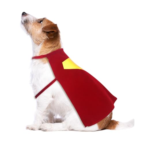 Red Dog Hero Costume Cape for Halloween and Parties (Medium)