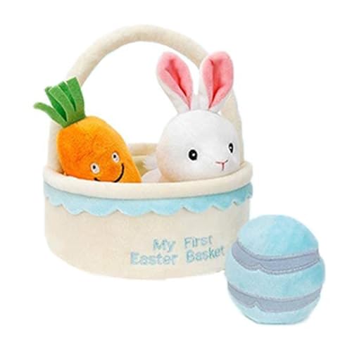 Cesta De Pascua Juego Sensorial Juguete - Sorpresas Rellenos Con Huevos Zanahorias Conejitos - Juguetes De Cesta De Pascua - Para Niños Y Niñas, Hogar, Fiesta, Interior, Exterior Y Celebración
