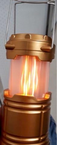 House Of Gifts Unique Designer Flame Lamp Home/Travel/Camping Lantern - Assorted Colours