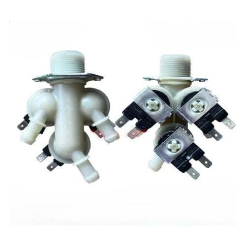 Válvula solenoide de entrada de agua de 3 vías repuesto para lavadora XHQG80MJ201W 4
