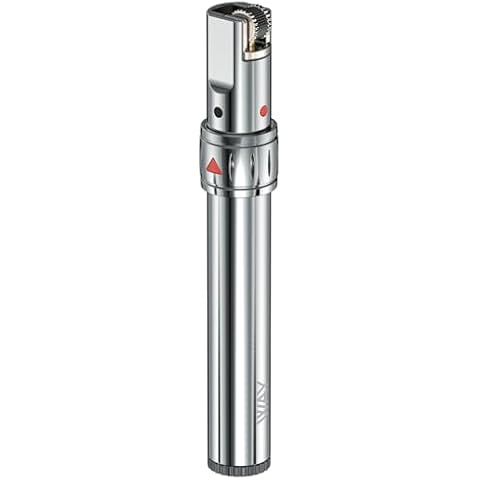 VVAY Slim Refillable Gas Lighter with Adjustable Flame Cover