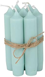 Ib Laursen Set of 6 Short Dinner Mint Green Candles