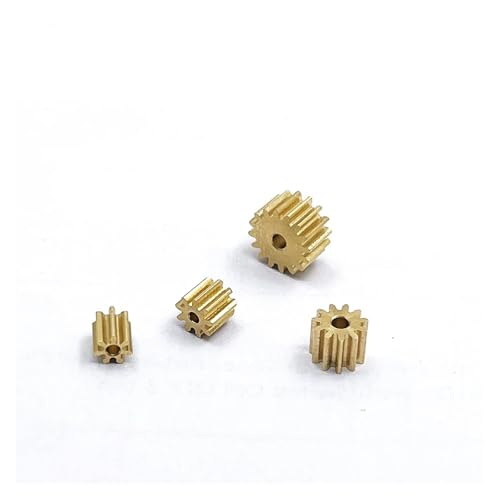 5pcs/lot 0.5 Modulus 10T 2.98MM HOLE Metal Copper Gear For Spindle Gear Fit 1mm 1.5mm 2mm 2.3mm Shaft Motor Drivers