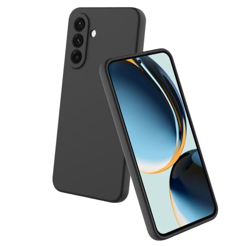 Image of Back Cover Compatible with Samsung Galaxy A57 5G | Full Camera Protection | Premium Liquid Silicon Case | Flexible Bumper Case for Samsung Galaxy A57 5G (Black)