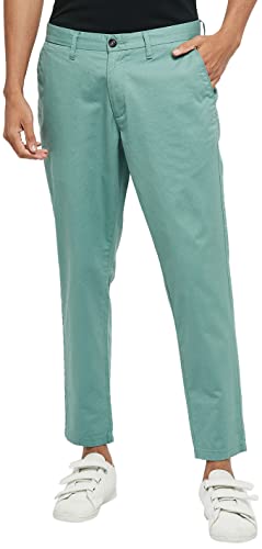Image of Max Men Mid Rise Solid Carrot Fit Chinos