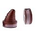 MagiDeal 2pcs Guidoline Cuir PU de Luxe Ruban de Guidon Vélo Respirant Absorbant pour Poignée - Marron, 1.9m