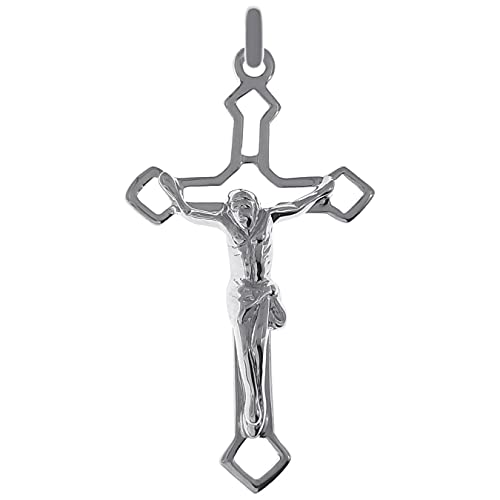 Pendentif croix Christ en argent 925 sterling neuf pour homme et femme