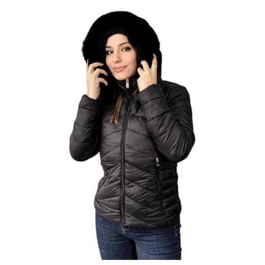 Jaqueta Casaco Blusa Feminina Bobojaco Puffer Peluciada Forrada Com Capuz Removível Macia Leve Confortável (BR, Alfa, M, Plus Size, Regular, PRETO DS18#)