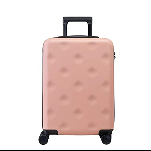 Preisvergleich Produktbild Kleiner Koffer, Damenbox, Netz, rote Zugstangenbox, Herren Universal-Rundbox, Gepäck Gepäcksets (Rosa,24)