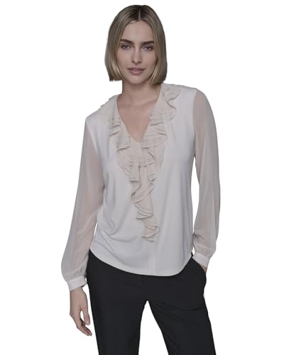 KARL LAGERFELD Paris Womens Top Birch Large