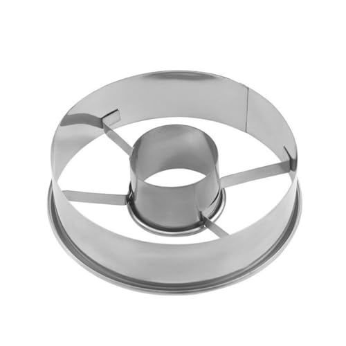 Emporte-pièce en acier inoxydable, moule à donuts en acier inoxydable, fournitures de pâtisserie, fournitures de pâtisserie (argent)