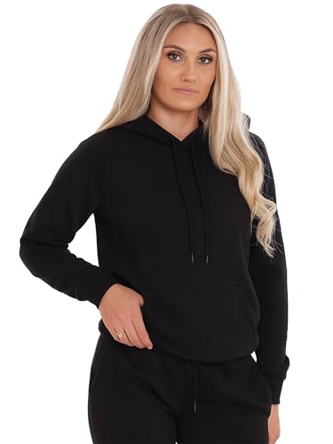 BRAND KRUZE Womens Tracksuit Set Long Sleeve Pullover Hoodie and Casual Regular Fit Joggers Set KZLS169 BLACK L - Image 2