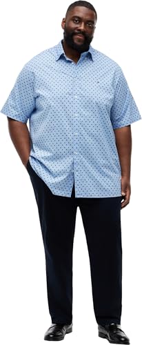 Tommy Hilfiger Herren Hemd Flex Poplin Kurzarm, Blau (Sweet Blue/Allover), 4XL – Ansicht 5