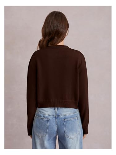 Image of SOLY HUX Women's Button Down Cropped Lightweight Cardigan Sweater Cute Fall Fashion 2026