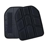 Aekvinks Tactical Vest EVA Foam Padding Breathable Insert Cushion Airsoft Hunting Vest Inner Liner Heat-dissipating Pads Shock Plate 10x12in One Pair Black
