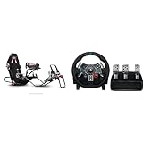 Next Level Racing F-GT Lite + Logitech G Logitech G29 Driving Force Volante de Carreras y Pedales, Force Feedback, Aluminio Anodizado