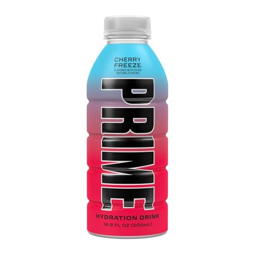 Image of Prime Hydrating Sports Drink Cherry Freeze Flavour 500ml - Electrolytes, Zero Sugar, Low Calorie, Coconut Water, BCAAs, Vitamins, Antioxidants, Caffeine-Free